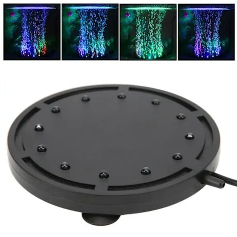 Lampe à bulles pour aquarium Q12, éclairage paysager LED, lampe de plongée, plaque d'enrichissement en oxygène, prise UE 100-240 V (1/4)