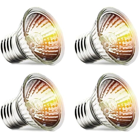 Lot de 4 lampes chauffantes solaires 50W pour terrarium de reptiles. (1/5)