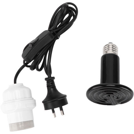 Lampe chauffante infrarouge céramique E27 100W pour reptiles et amphibiens (1/5)