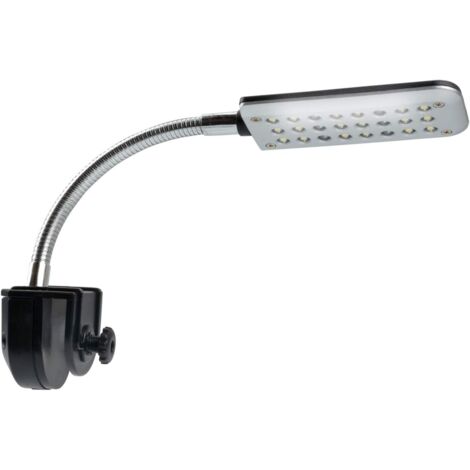 Mini lampe à pince pour aquarium, 24 LED réglables, bicolore LE (1/5)