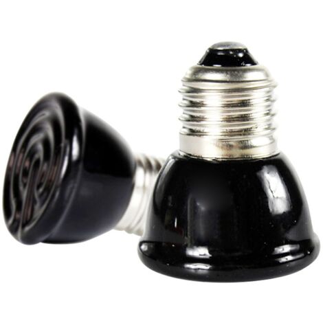 Chauffage pour reptiles sans lumière, élément chauffant infrarouge en céramique pour vivarium, lampe chauffante non lumineuse de 100 W à large application, robuste et (1/5)