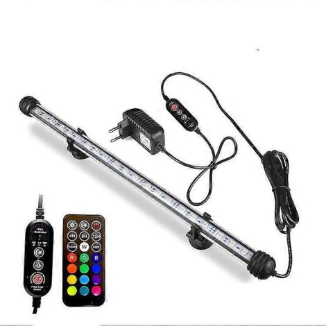 Lampe LED pour aquarium de 28 cm avec télécommande et minuterie pour aquarium d'eau douce (1/5)