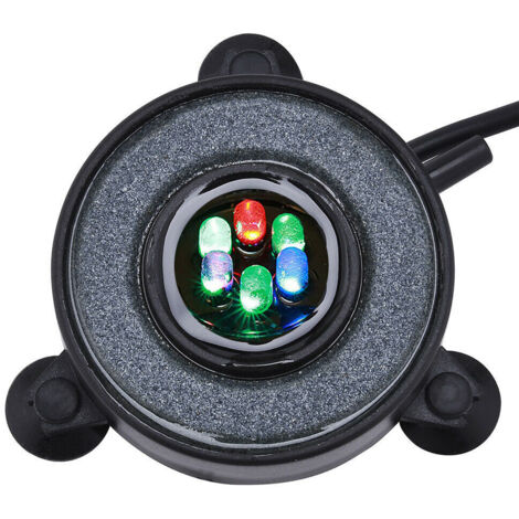 Pierre à air pour aquarium, lampe à bulles LED avec 6 LED à couleurs changeantes pour aquarium (1/5)