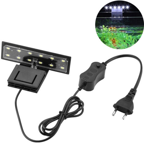 Lampe LED X3 pour aquarium, éclairage haute luminosité, pour aquariums de 2 à 6 mm d'épaisseur, lumière blanche. (1/5)