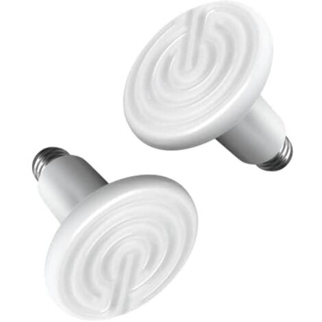 Lot de 2 éléments chauffants en céramique de 150 W, lampe chauffante à puissance multiple sans émission de lumière pour une chaleur constante, convient aux amphibiens (1/5)