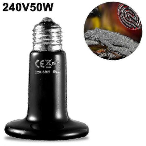 Lampe chauffante en céramique, émetteur de chaleur infrarouge pour reptiles, compatible avec les lampes chauffantes (1/4)