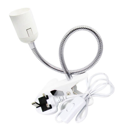 Douille E27 pour terrarium, amphibien, reptile, lampe chauffante, support à clip Soc (1/5)