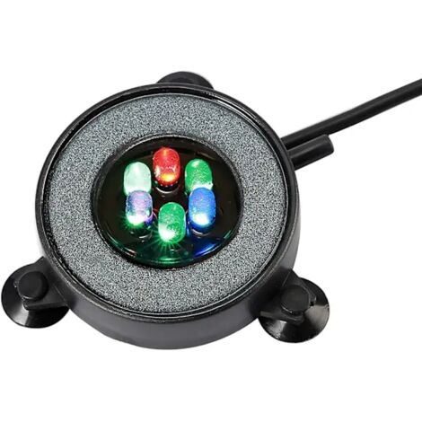 Plaque de pierre pour aquarium, diffuseur d'air rond pour aquarium avec LED, aquarium[co] (1/2)