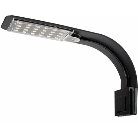 Lampe LED à pince pour aquarium, nano-lampe à pince blanche et bleue, pour plantes et poissons de 23 à 50 cm. (1/5)