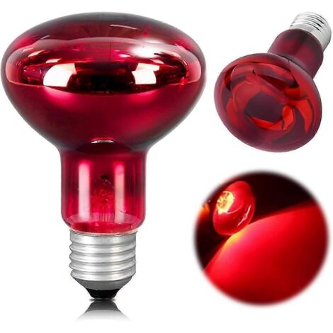 Lot de 2 lampes chauffantes pour reptiles, culot E27, pour poulets, 220 V, pour terrarium. (1/5)