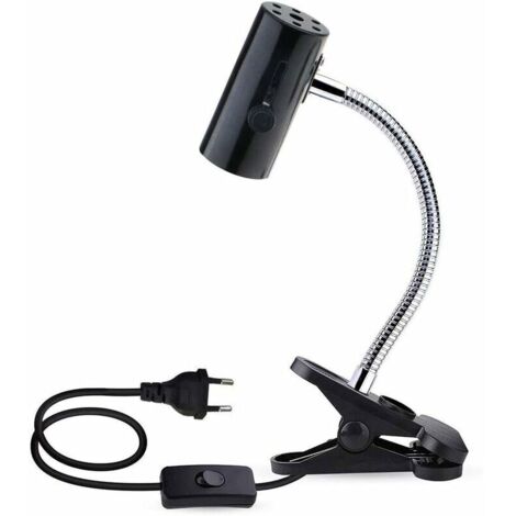 Douille E27 en céramique avec pince pour lampe chauffante pour reptiles, câble de 1,8 m [ZHE] (1/5)