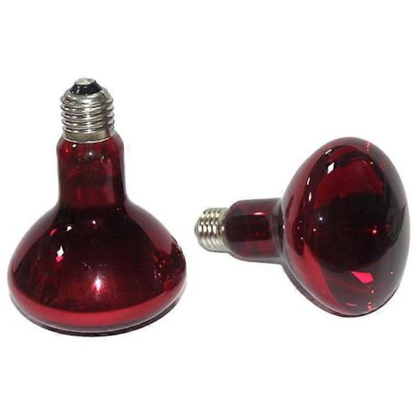 Lot de 2 lampes chauffantes infrarouges de 100 W pour reptiles, et plus encore. (1/5)