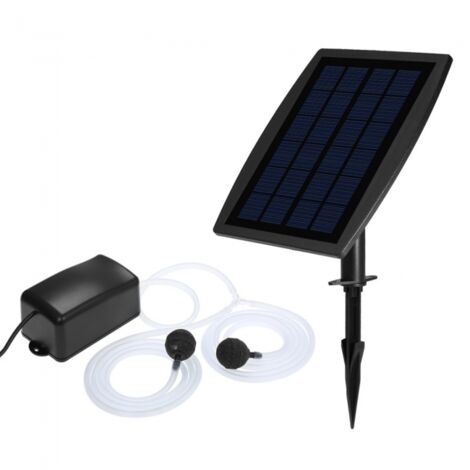Pompe à eau solaire, pompe à oxygène pour fontaine, pompe à oxygène solaire pour bassin (1/5)