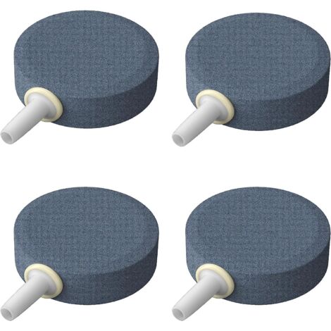 Lot de 4 diffuseurs d'air pour aquarium, bulles, 4 cm, outil de libération de bulles, diffuseur d'oxygène rond pour nano-pompes à air, aquariums, petits bassins et aquariums DWC (1/4)