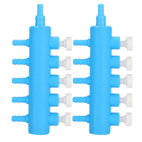 Adaptateur de distributeur d'air pour pompe à oxygène à 5 voies pour aquarium (1/5)