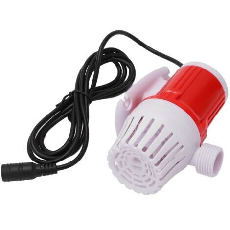 Pompe à eau, 1200 L/h, 20 W, pompe submersible DC12V, pompe de fontaine ultra-silencieuse avec une hauteur de refoulement de 5 mètres, pompe à eau pour aquarium (FMY) (1/5)