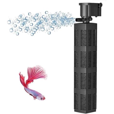 Pompe de filtration interne submersible pour aquarium de 2500 L/h, idéale pour les aquariums et bassins à poissons et tortues. (1/5)