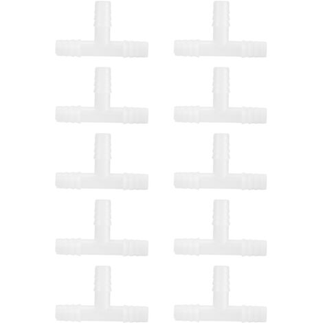 Raccord en T ABS pour aquarium, lot de 10 pièces, vanne de contrôle de débit d'air 3 voies, accessoires pour pompe à oxygène d'aquarium (1/5)