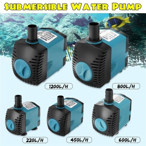 Pompe à eau submersible 3-60W, pompe de fontaine, pompe d'aquarium - Parfait (1/5)