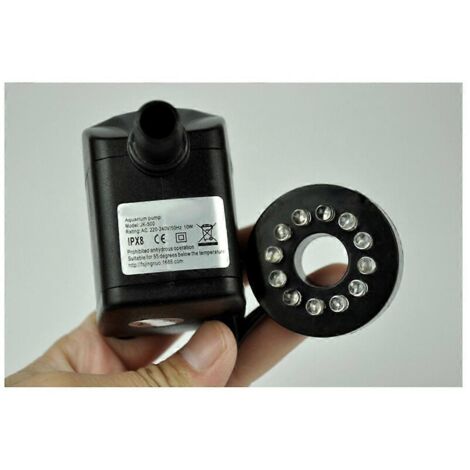 Pompe à cascade submersible pour fontaines, débit réglable, jaune, lot de 1 (1/5)