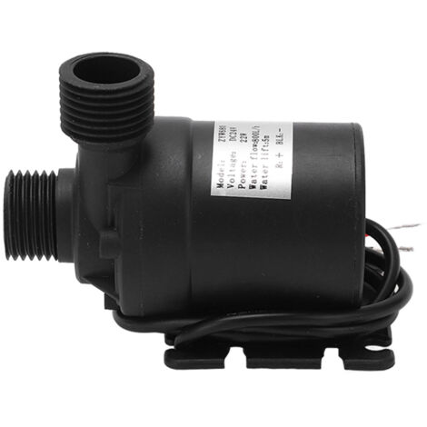 Pompe à eau submersible sans balais 24 V CC, débit de 800 L/h, 9 500 tr/min, étanche IP68, pour bassin, aquarium et aquarium. (1/5)
