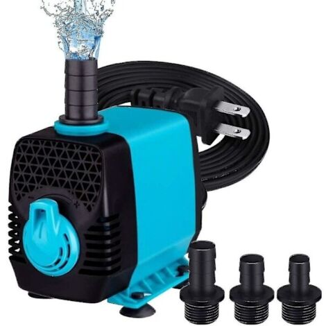 Pompe à fontaine submersible de 550 GPH (2500 L/h), 40 W, ultra silencieuse, pour fontaine extérieure, hauteur de refoulement de 2,5 mètres, cordon d'alimentation inclus. (1/2)
