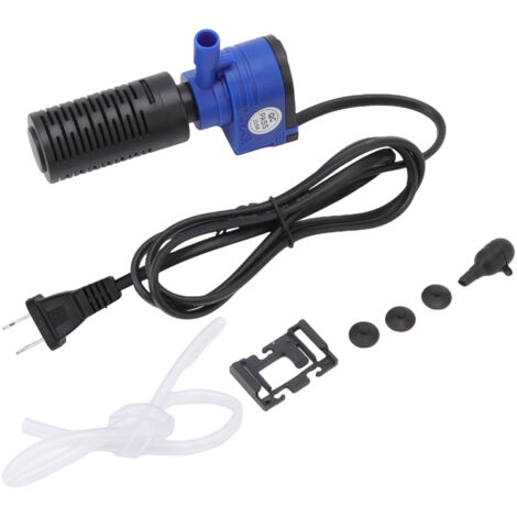 Pompe de filtration submersible multifonctionnelle pour aquarium avec pompe à oxygène détachable (prise US 110 V) (1/5)