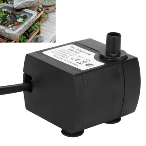 [RM]Petite pompe submersible, silencieuse et durable, pompe de fontaine pour poissons, pompe submersible 5W (prise UE 220V) (1/4)