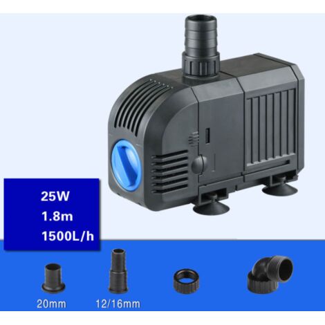 Pompe à eau submersible, micro-pompe à eau, pompe de filtration de circulation (25 W HJ-1500 (0,7 kg)) (1/5)