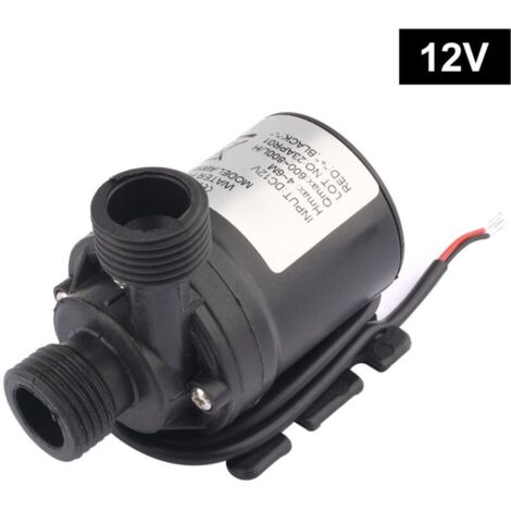 Pompe à eau 12 V, pompe à eau submersible sans balais, pour bassin, aquarium, fontaine solaire, circulation d'eau de piscine (1/4)