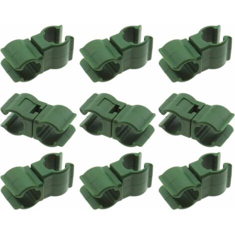 50 pièces de connecteurs pour treillis en rotin pour plantes grimpantes, jardin, verger, cage à tomates (11 mm) (1/4)