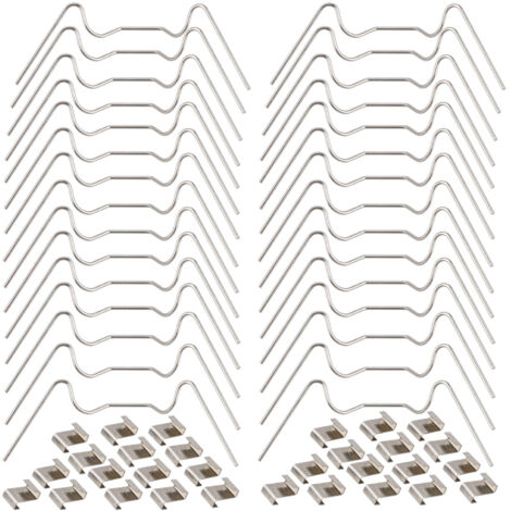 30 ou 120 clips de fixation pour vitres de serre en acier inoxydable, type W, clou de jardin en acier inoxydable 304, type Z (1/5)