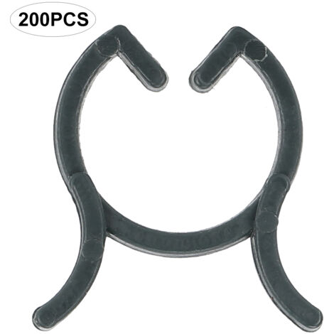 Lot de 200 pinces robustes pour plantes, tiges de fleurs et supports de vigne, outils de fixation, accessoires de jardin, 25 mm (1/5)