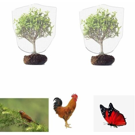 Filet anti-insectes et anti-oiseaux avec cordon de serrage (lot de 2), 0,8 x 0,8 m. (1/5)