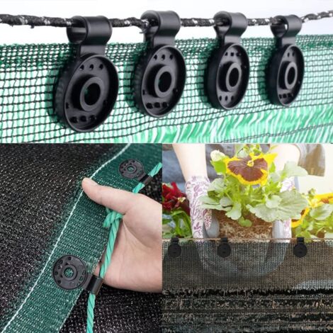 Clips de fixation robustes pour filet d'ombrage de jardin, 20 pièces (1/5)