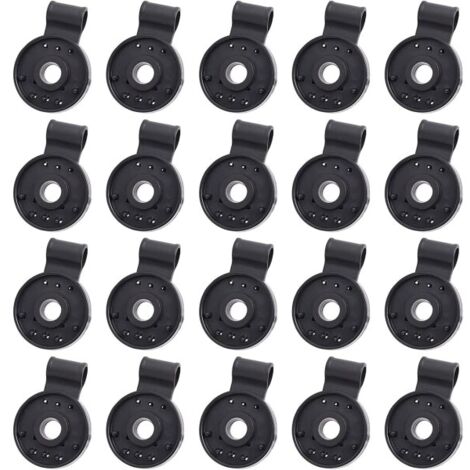 20 clips en plastique pour toiles d'ombrage, clips ronds pour filets, toiles d'ombrage de jardin, accessoires pour films de serre (1/5)