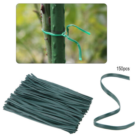 Lot de 150 attaches de câble torsadées pour tuteurs de plantes de jardin (1/4)
