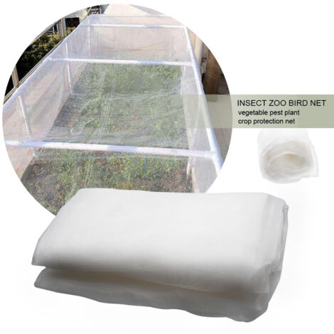 Filet anti-insectes, protection contre les insectes, filet anti-poussière en nylon, filet anti-oiseaux pour serre, horticulture 2,5 x 10 m (1/5)