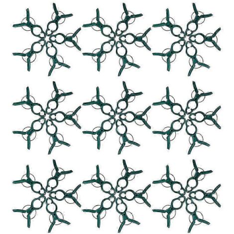 [RM] Supports pour plantes - Pinces à tiges de tomates - Jardinage - Réduction de la charge - Grande taille - Lot de 60 (1/5)