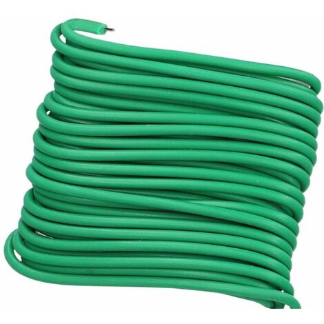 Fil de ligature, câble de plantation, fil floral, fil de jardin, revêtement en silicone souple, 3 mm x 5 m (1/4)