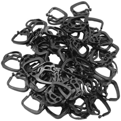 Lot de 150 crochets de suspension pour filet d'ombrage, serre, jardin, potager, fleurs grimpantes, pinces de fixation, supports pour plantes grimpantes et ombrage. (1/5)