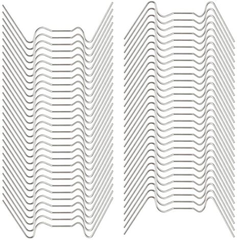 100 pinces de fixation pour vitrage de serre de type W en acier inoxydable 301, pinces de fixation pour fenêtres de serre (1/5)