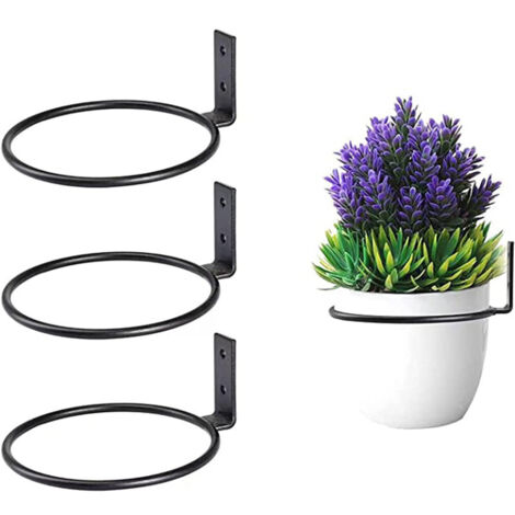 Support mural pour pot de fleurs, support pour plantes, support pour pot de fleurs de 10 cm pour la maison (1/5)