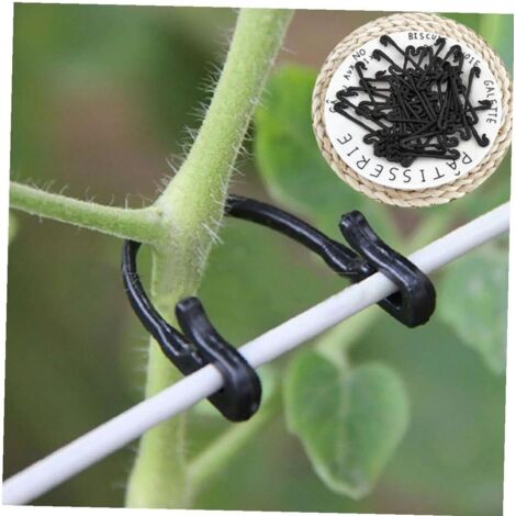 100 attaches pour plantes de jardin, crochets de serre, pour l'agriculture (1/5)