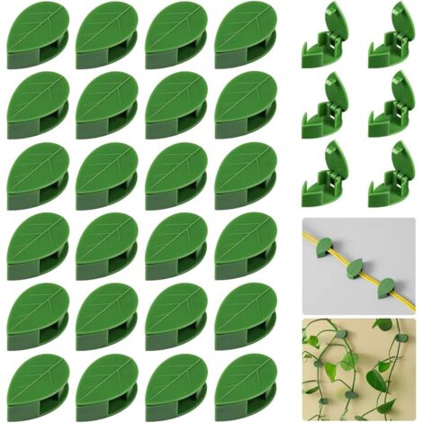 30 clips de fixation muraux auto-adhésifs pour plantes grimpantes, clips invisibles pour la fixation de câbles et de fils de plantes grimpantes. (1/5)