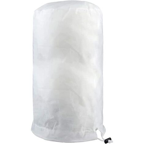 Protection cylindrique pour plantes, protection hivernale 120 x 180 cm, protection contre le gel avec cordon de serrage ajustable, toile non tissée pour jardin (1/5)