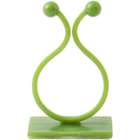 50 supports muraux pour plantes grimpantes en rotin, fixations auto-adhésives invisibles pour plantes grimpantes de jardin (1/5)
