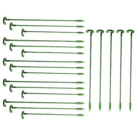 [RM] Tuteur pour jardinage Vert 27x3cm Support pour plantes 20 pièces (1/5)