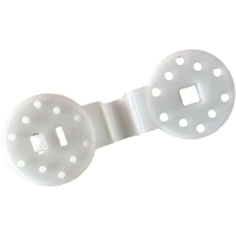 Lot de 10 pinces de suspension pour filet d'ombrage de jardin, blanches (1/5)
