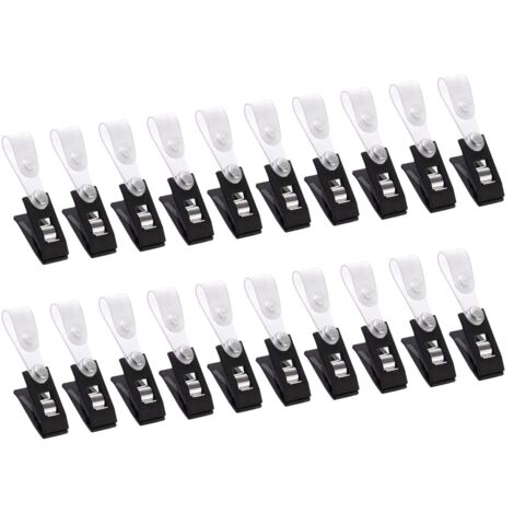20 clips de fixation anti-vent en plastique pour mâts de drapeaux de jardin (1/5)